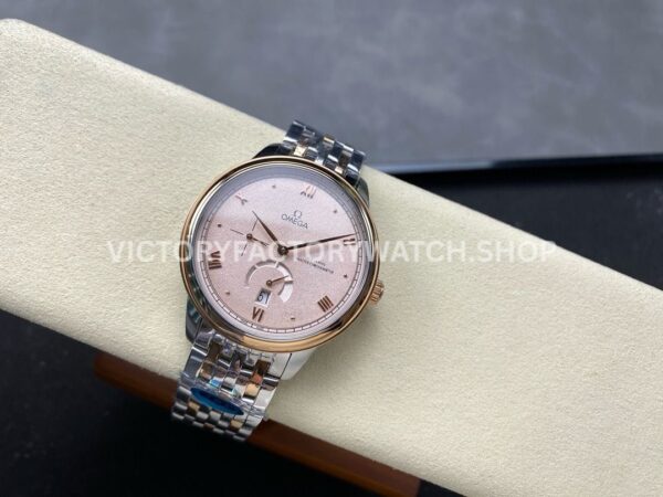 YMS Factory Omega De Ville Prestige 434.20.41.21.09.001 41mm Yellow GoldSteel Roman Numerals Champag (6) YMS Factory Omega De Ville Prestige 434.20.41.21.09.001 41mm Yellow Gold Steel Roman Numerals Champagne Dial