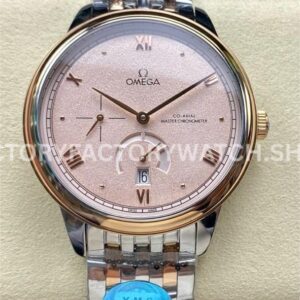 YMS Factory Omega De Ville Prestige 434.20.41.21.09.001 41mm Yellow GoldSteel Roman Numerals Champag (7) YMS Factory Omega De Ville Prestige 434.20.41.21.09.001 41mm yellow gold steel Roman numerals champagne dial replica watch