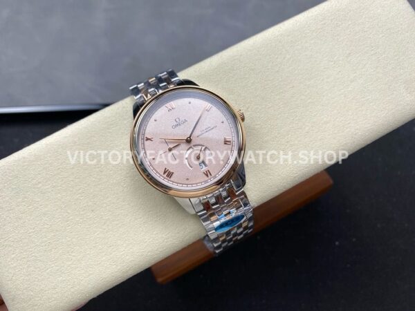 YMS Factory Omega De Ville Prestige 434.20.41.21.09.001 41mm Yellow GoldSteel Roman Numerals Champag (9) YMS Factory Omega De Ville Prestige 434.20.41.21.09.001 41mm Yellow Gold Steel Roman Numerals Champagne Dial