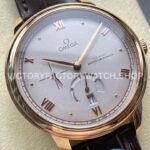 YMS Factory Omega De Ville Prestige 434.53.41.21.02.001 41mm Yellow Gold Leather Strap Roman N YMS Factory Omega De Ville Prestige 434.53.41.21.02.001 41mm Yellow Gold Leather Strap Roman Numerals Silver Dial