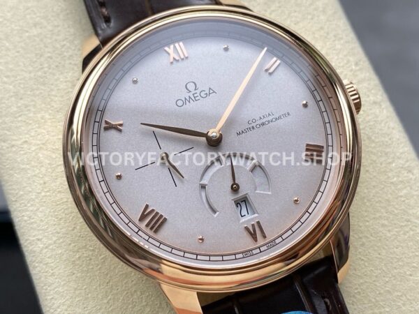 YMS Factory Omega De Ville Prestige 434.53.41.21.02.001 41mm Yellow Gold Leather Strap Roman N YMS Factory Omega De Ville Prestige 434.53.41.21.02.001 41mm Yellow Gold Leather Strap Roman Numerals Silver Dial