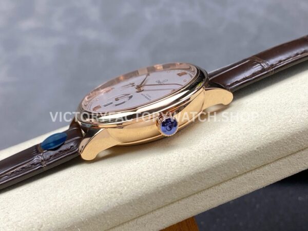 YMS Factory Omega De Ville Prestige 434.53.41.21.02.001 41mm Yellow Gold Leather Strap Roman N (5) YMS Factory Omega De Ville Prestige 434.53.41.21.02.001 41mm Yellow Gold Leather Strap Roman Numerals Silver Dial
