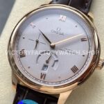 YMS Factory Omega De Ville Prestige 434.53.41.21.02.001 41mm Yellow Gold Leather Strap Roman N (6) YMS Factory Omega De Ville Prestige 434.53.41.21.02.001 41mm Yellow Gold Leather Strap Roman Numerals Silver Dial