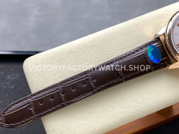 YMS Factory Omega De Ville Prestige 434.53.41.21.02.001 41mm Yellow Gold Leather Strap Roman N (9) YMS Factory Omega De Ville Prestige 434.53.41.21.02.001 41mm Yellow Gold Leather Strap Roman Numerals Silver Dial