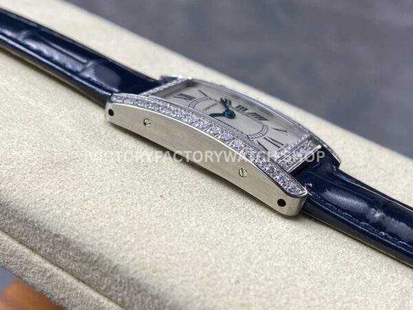 8848 Factory Cartier Tank Américaine 19mm Diamond Bezel Roman Numerals Silver Dial (4) 8848 Factory Cartier Tank Américaine 19mm Diamond Bezel Roman Numerals Silver Dial