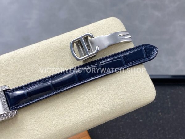 8848 Factory Cartier Tank Américaine 19mm Diamond Bezel Roman Numerals Silver Dial (7) 8848 Factory Cartier Tank Américaine 19mm Diamond Bezel Roman Numerals Silver Dial