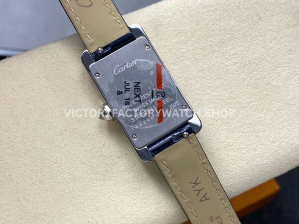 8848 Factory Cartier Tank Américaine 19mm Diamond Bezel Roman Numerals Silver Dial (8) 8848 Factory Cartier Tank Américaine 19mm Diamond Bezel Roman Numerals Silver Dial