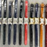 8848 Factory Cartier Tank Américaine 19mm Roman Numerals Silver Dial (2) 8848 Factory Cartier Tank Américaine 19mm Red Leather Strap Diamond Bezel Roman Numerals Silver Dial