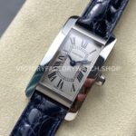 8848 Factory Cartier Tank Américaine W2601956 19mm Leather Strap Roman Numerals Silver Dial (1) 8848 Factory Cartier Tank Américaine W2601956 19mm Leather Strap Roman Numerals Silver Dial