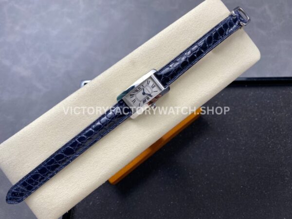 8848 Factory Cartier Tank Américaine W2601956 19mm Leather Strap Roman Numerals Silver Dial (2) 8848 Factory Cartier Tank Américaine W2601956 19mm Leather Strap Roman Numerals Silver Dial