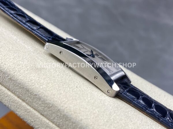 8848 Factory Cartier Tank Américaine W2601956 19mm Leather Strap Roman Numerals Silver Dial (3) 8848 Factory Cartier Tank Américaine W2601956 19mm Leather Strap Roman Numerals Silver Dial