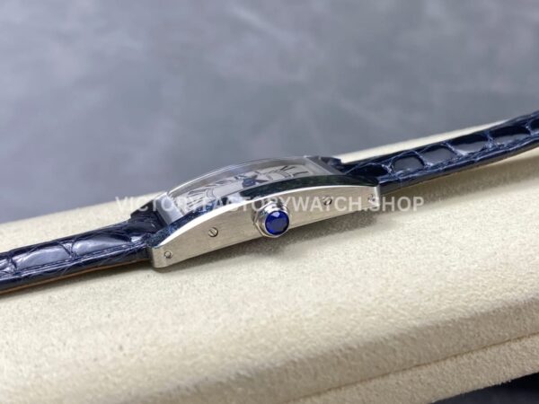8848 Factory Cartier Tank Américaine W2601956 19mm Leather Strap Roman Numerals Silver Dial (4) 8848 Factory Cartier Tank Américaine W2601956 19mm Leather Strap Roman Numerals Silver Dial
