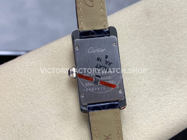 8848 Factory Cartier Tank Américaine W2601956 19mm Leather Strap Roman Numerals Silver Dial (5) 8848 Factory Cartier Tank Américaine W2601956 19mm Leather Strap Roman Numerals Silver Dial