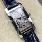 8848 Factory Cartier Tank Américaine W2601956 19mm Leather Strap Roman Numerals Silver Dial (8) 8848 Factory Cartier Tank Américaine W2601956 19mm Leather Strap Roman Numerals Silver Dial