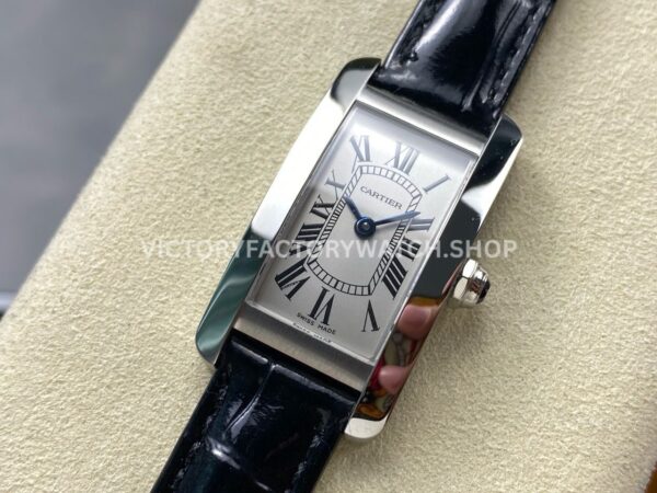 8848 Factory Cartier Tank Américaine W2601956 19mm Roman Numerals Silver Dial (9) 8848 Factory Cartier Tank Américaine W2601956 19mm Roman Numerals Silver Dial