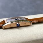 8848 Factory Cartier Tank Américaine W2607456 19mm Rose Gold Roman Numerals Silver Dial