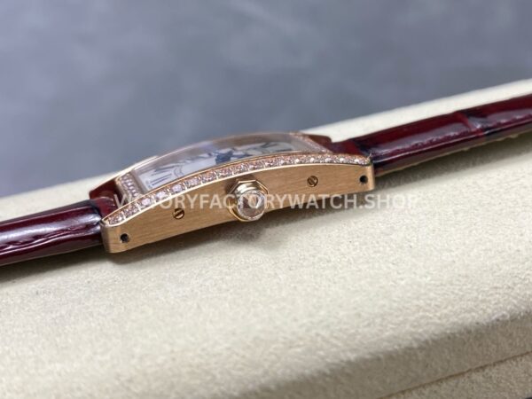 8848 Factory Cartier Tank Américaine WJTA0002 19mm Rose Gold Diamond Bezel Roman Numerals Silver Dial (4) 8848 Factory Cartier Tank Américaine WJTA0002 19mm Rose Gold Diamond Bezel Roman Numerals Silver Dial