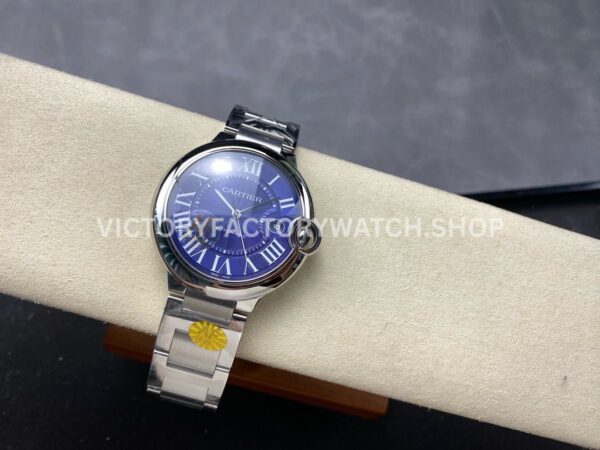AF Factory Cartier Ballon Bleu WSBB0025 42mm Full Steel Roman Numerals Blue Dial