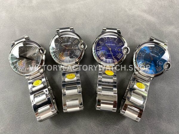 AF Factory Cartier Ballon Bleu WSBB0025 42mm Full Steel Roman Numerals Blue Dial