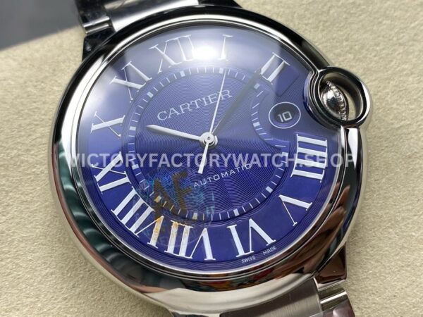 AF Factory Cartier Ballon Bleu WSBB0025 42mm Full Steel Roman Numerals Blue Dial