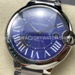 AF Factory Cartier Ballon Bleu WSBB0025 42mm Full Steel Roman Numerals Blue Dial