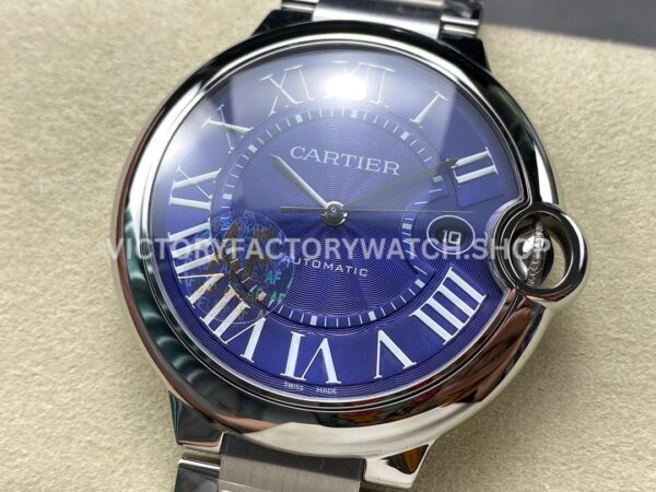 AF Factory Cartier Ballon Bleu WSBB0025 42mm Full Steel Roman Numerals Blue Dial