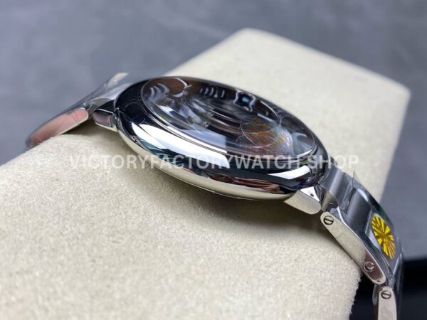 AF Factory Cartier Ballon Bleu 42mm Full Steel Roman Numerals Brown Dial (2) AF Factory Cartier Ballon Bleu 42mm Full Steel Roman Numerals Brown Dial