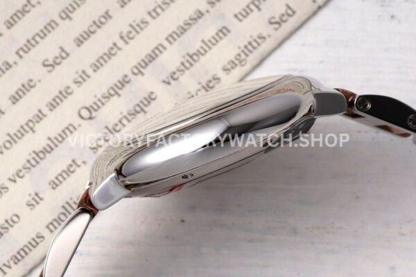 AF Factory Cartier Ballon Bleu W2BB0002 33mm Half Rose Gold Roman Numerals Silver Dial
