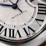 AF Factory Cartier Ballon Bleu W2BB0002 33mm Half Rose Gold Roman Numerals Silver Dial