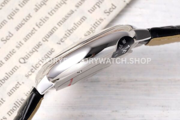 AF Factory Cartier Ballon Bleu W4BB0009 33mm Steel Leather Strap Diamond Roman Numerals Si (3) AF Factory Cartier Ballon Bleu W4BB0009 33mm Leather Strap Diamond Roman Numerals Silver Dial