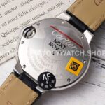 AF Factory Cartier Ballon Bleu W4BB0009 33mm Steel Leather Strap Diamond Roman Numerals Si (5) AF Factory Cartier Ballon Bleu W4BB0009 33mm Leather Strap Diamond Roman Numerals Silver Dial