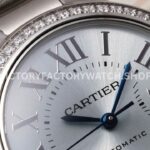 AF Factory Cartier Ballon Bleu W4BB0028 33mm Full Steel Diamond Bezel Roman Numerals Blue Dial