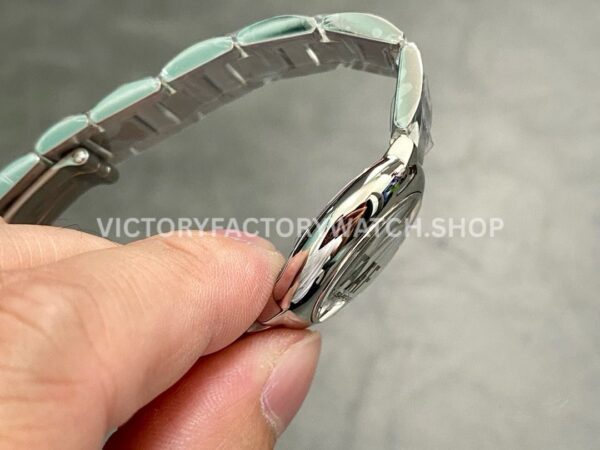 AF Factory Cartier Ballon Bleu W4BB0029 28mm Full Steel Roman Numerals Diamond Silver Dial