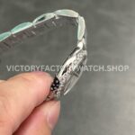 AF Factory Cartier Ballon Bleu W4BB0030 28mm Full Steel Diamond Bezel Roman Numerals Silver Dial (1 (10) AF Factory Cartier Ballon Bleu W4BB0030 28mm Full Steel Diamond Bezel Roman Numerals Silver Dial