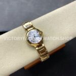 AF Factory Cartier Ballon Bleu W69001Z2 28mm Full Gold Roman Numerals Silver Dial