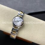 AF Factory Cartier Ballon Bleu W69007Z3 28mm Half Gold Roman Numerals Silver Dial