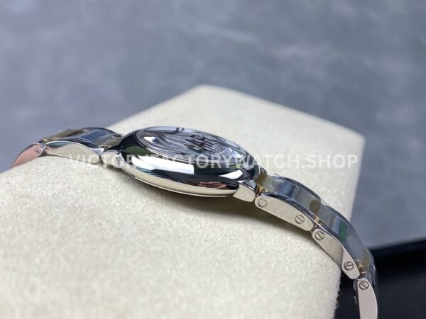 AF Factory Cartier Ballon Bleu W69007Z3 28mm Half Gold Roman Numerals Silver Dial