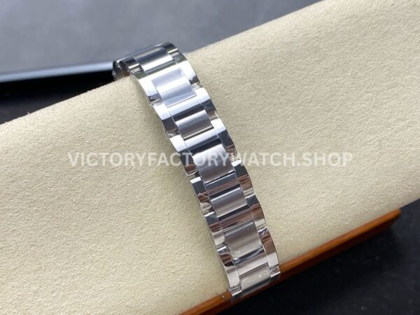 AF Factory Cartier Ballon Bleu W69007Z3 28mm Half Gold Roman Numerals Silver Dial