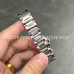 AF Factory Cartier Ballon Bleu W69010Z4 28mm Full Steel Diamond Bezel Roman Numerals Silver Dial