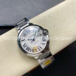 AF Factory Cartier Ballon Bleu W69012Z4 42mm Full Steel Roman Numerals Silver Dial (4) AF Factory Cartier Ballon Bleu W69012Z4 42mm Full Steel Roman Numerals Silver Dial