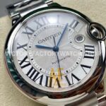 AF Factory Cartier Ballon Bleu W69012Z4 42mm Full Steel Roman Numerals Silver Dial (8) AF Factory Cartier Ballon Bleu W69012Z4 42mm Full Steel Roman Numerals Silver Dial