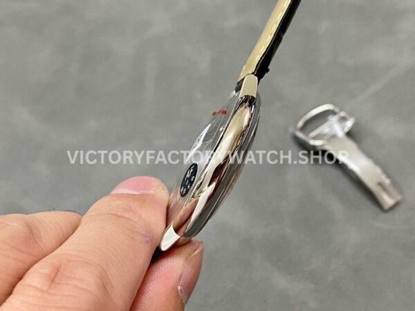 AF Factory Cartier Ballon Bleu W69016Z4 42mm Steel Leather Strap Roman Numerals Silver Dial (4) AF Factory Cartier Ballon Bleu W69016Z4 42mm Steel Leather Strap Roman Numerals Silver Dial