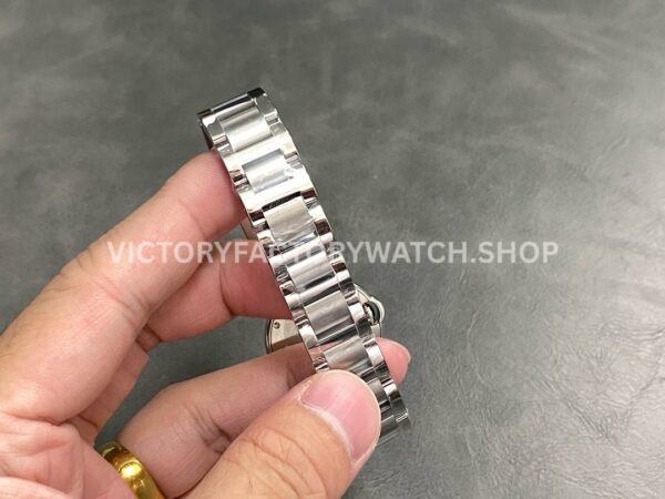 AF Factory Cartier Ballon Bleu W6920034 28mm Full Steel Roman Numerals Pink Dial (6) AF Factory Cartier Ballon Bleu W6920034 28mm Full Steel Roman Numerals Pink Dial