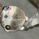 AF Factory Cartier Ballon Bleu W6920038 28mm Full Strap Roman Numerals Pink Dial