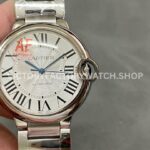 AF Factory Cartier Ballon Bleu W6920046 36mm full steel white dial watch