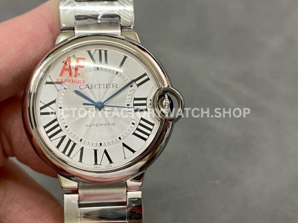AF Factory Cartier Ballon Bleu W6920046 36mm full steel white dial watch