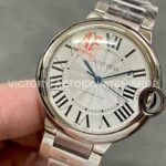 AF Factory Cartier Ballon Bleu W6920046 36mm Full Steel Roman Numerals White Dial
