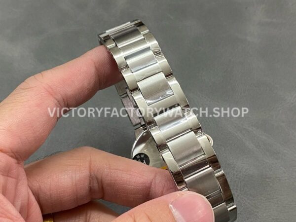 AF Factory Cartier Ballon Bleu W6920046 36mm Full Steel Roman Numerals White Dial