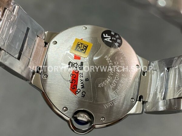 AF Factory Cartier Ballon Bleu W6920046 36mm Full Steel Roman Numerals White Dial