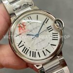 AF Factory Cartier Ballon Bleu W6920046 36mm Full Steel Roman Numerals White Dial